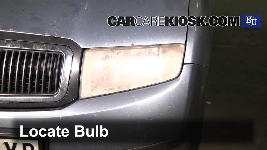 2004 Skoda Fabia Ten 1.2L 3 Cyl. Lights Highbeam (replace bulb)